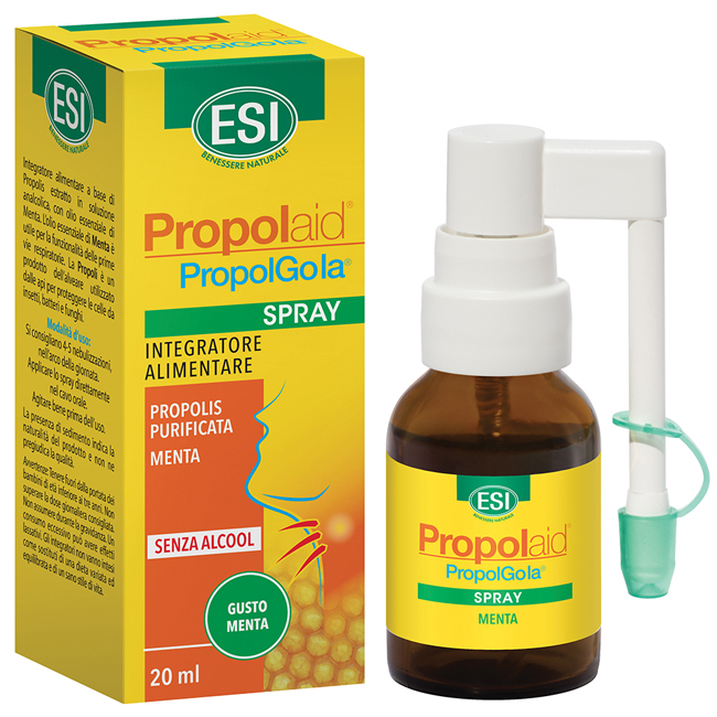 ESI PROPOLAID SPRAY GOLA ANALCOLICO MENTA 20 ML - Farmacia Artemisia di Montecuollo Dott. Angelo snc