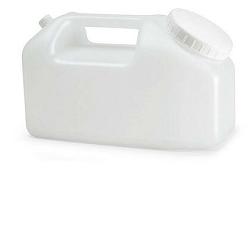 CONTENITORE A TANICA PER LA RACCOLTA DELLE URINE 24 ORE,IN POLIETILENE TRASPARENTE+TAPPO A VITE CON SCALA GRADUATA DA 500 A 2500ML - Farmacia Artemisia di Montecuollo Dott. Angelo snc