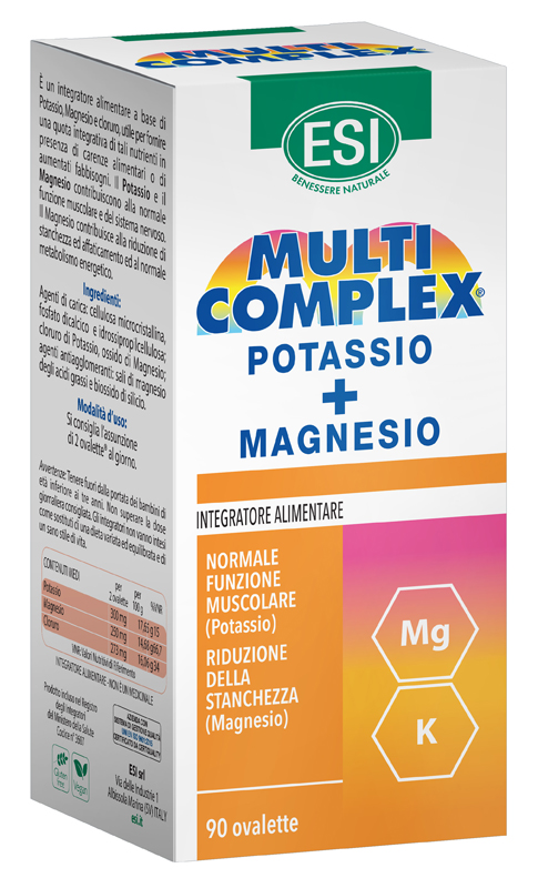 ESI MULTICOMPLEX POTASSIO MG 90 OVALETTE - Farmacia Artemisia di Montecuollo Dott. Angelo snc