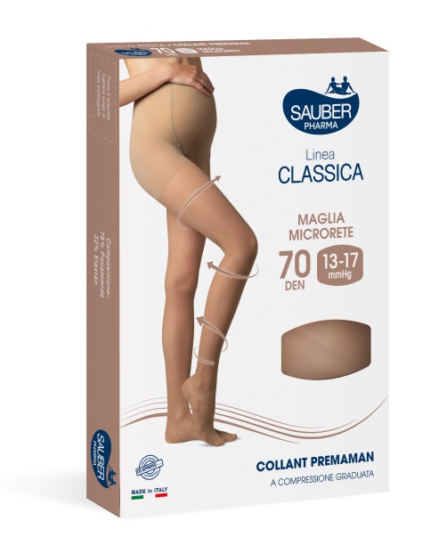 SAUBER COLLANT 70 DENARI PREMAMAN MAGLIA MICRORETE NEUTRO BEIGE 5 LINEA CLASSICA - Farmacia Artemisia di Montecuollo Dott. Angelo snc