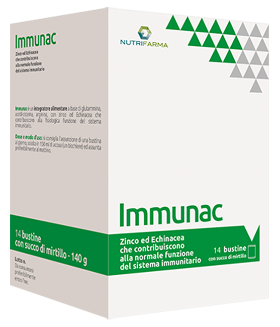 IMMUNAC 14 BUSTINE 10 G CON SUCCO DI MIRTILLO - Farmacia Artemisia di Montecuollo Dott. Angelo snc