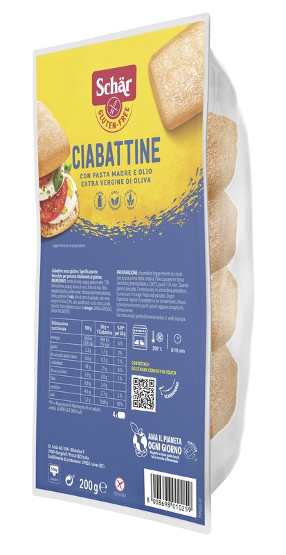 SCHAR CIABATTINA 200 G - Farmacia Artemisia di Montecuollo Dott. Angelo snc