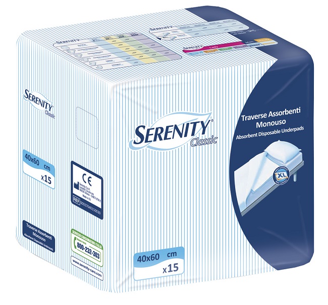 TRAVERSA SALVAMATERASSO SERENITYCLASSIC  XL MISURA 60X90CM 30 PEZZI - Farmacia Artemisia di Montecuollo Dott. Angelo snc