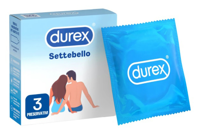 PROFILATTICO DUREX SETTEBELLO CLASSICO 3 PEZZI - Farmacia Artemisia di Montecuollo Dott. Angelo snc
