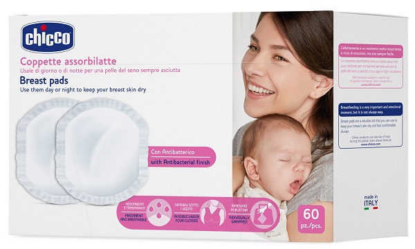 CHICCO COPPETTA ASSORBILATTE ANTIBATTERICA 60 PEZZI - Farmacia Artemisia di Montecuollo Dott. Angelo snc
