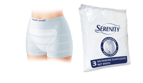 MUTANDINA A RETE PER INCONTINENZA SERENITY PANTY COMFORT S 3 PEZZI - Farmacia Artemisia di Montecuollo Dott. Angelo snc