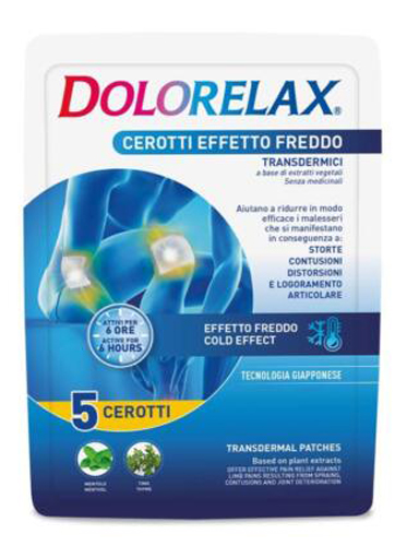 DOLORELAX CEROTTO EFFETTO FREDDO 5 PEZZI - Farmacia Artemisia di Montecuollo Dott. Angelo snc