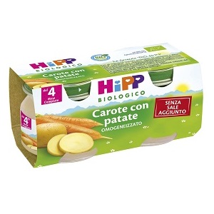 HIPP BIO HIPP BIO OMOGENEIZZATO CAROTE CON PATATE 2X80 G - Farmacia Artemisia di Montecuollo Dott. Angelo snc