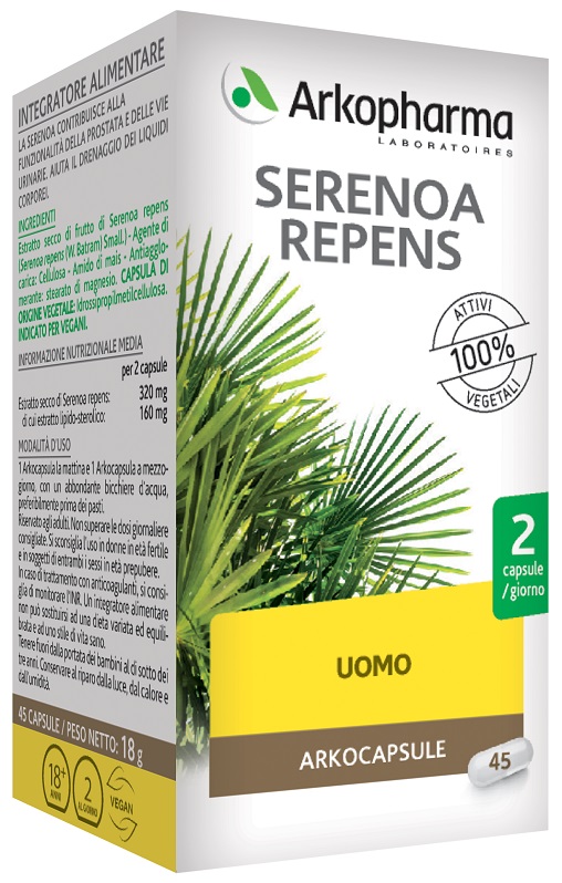 SERENOA REPENS 45 CAPSULE - Farmacia Artemisia di Montecuollo Dott. Angelo snc
