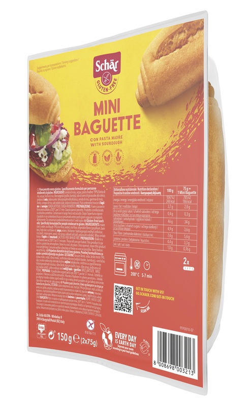 SCHAR MINI BAGUETTE SENZA LATTOSIO 2 X 75 G - Farmacia Artemisia di Montecuollo Dott. Angelo snc