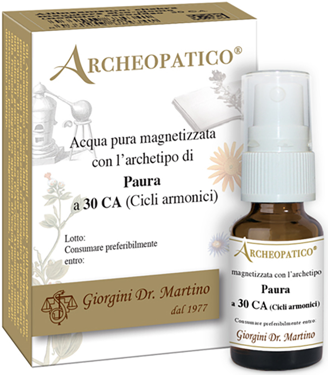 ARCHEOPATICO ACQUA PURA MAGNETIZZATA CON ARCHETIPO PAURA A 30 CICLI ARMONICI 10 ML - Farmacia Artemisia di Montecuollo Dott. Angelo snc