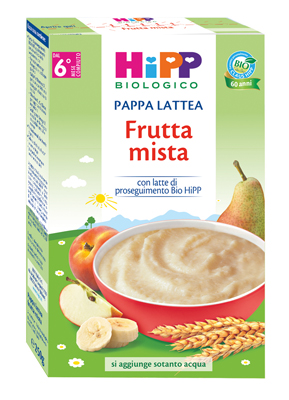 HIPP BIO PAPPA LATTEA FRUTTA MISTA 250 G - Farmacia Artemisia di Montecuollo Dott. Angelo snc