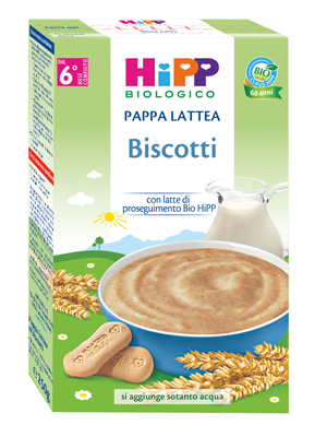 HIPP BIO PAPPA LATTEA BISCOTTI 250 G - Farmacia Artemisia di Montecuollo Dott. Angelo snc