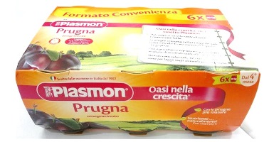 PLASMON OMOGENEIZZATO PRUGNA 6 X 104 G - Farmacia Artemisia di Montecuollo Dott. Angelo snc