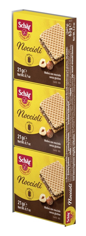 SCHAR NOCCIOLI' WAFERS CON NOCCIOLE 3 PEZZI DA 21 G - Farmacia Artemisia di Montecuollo Dott. Angelo snc