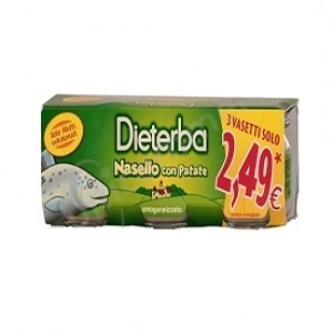 DIETERBA OMOGENEIZZATO NASELLO 3 PEZZI 80 G - Farmacia Artemisia di Montecuollo Dott. Angelo snc