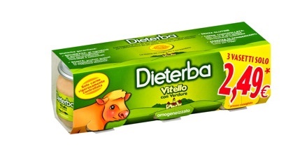 DIETERBA OMOGENEIZZATO VITELLO 3 PEZZI 80 G - Farmacia Artemisia di Montecuollo Dott. Angelo snc