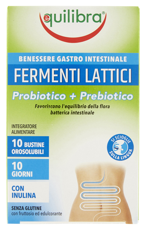 FERMENTI LATTICI PROBIOTICO + PREBIOTICO 10 BUSTINE OROSOLUBILI - Farmacia Artemisia di Montecuollo Dott. Angelo snc