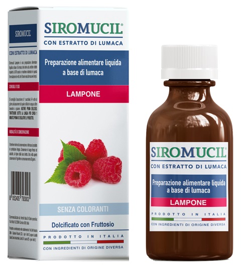 SIROMUCIL PREPARATO ALIMENTARE CON ESTRATTO DI LUMACA AL LAMPONE 150 ML - Farmacia Artemisia di Montecuollo Dott. Angelo snc