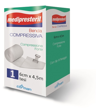 BENDA MEDIPRESTERIL COMPRESSIONE FORTE M4,5X6CM TESI - Farmacia Artemisia di Montecuollo Dott. Angelo snc