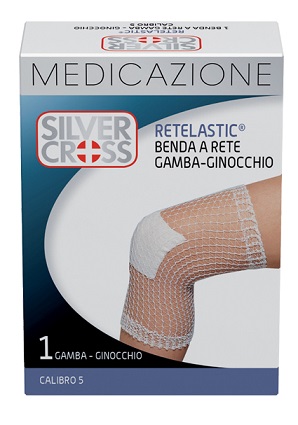 BENDA SILVER CROSS RETEL GAMBA/GINOCCHIO CALIBRO 5 1 PEZZO - Farmacia Artemisia di Montecuollo Dott. Angelo snc