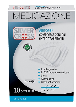 SILVER CROSS AIRPORE MEDICAZIONE OCULARE 10 PEZZI - Farmacia Artemisia di Montecuollo Dott. Angelo snc