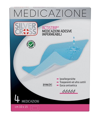 SILVER CROSS ACTISTRIP MEDICAZIONE ADESIVA 10X15 CM 4 PEZZI - Farmacia Artemisia di Montecuollo Dott. Angelo snc