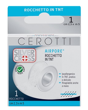 CEROTTO IN ROCCHETTO SILVER CROSS AIRPORE 2,5X500 CM 1 PEZZO - Farmacia Artemisia di Montecuollo Dott. Angelo snc
