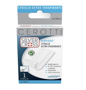 CEROTTO SILVER CROSS STRIP AIRPORE 100X9 CM 1 PEZZO - Farmacia Artemisia di Montecuollo Dott. Angelo snc