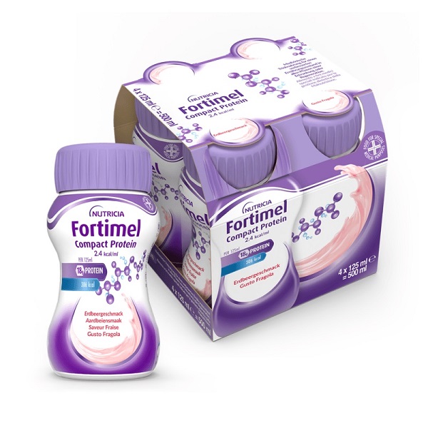 FORTIMEL COMPACT PROTEIN FRAGOLA 4 BOTTIGLIE 125 ML - Farmacia Artemisia di Montecuollo Dott. Angelo snc