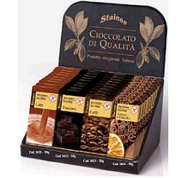 STAINER TAVOLETTA DI CIOCCOLATO FONDENTE SENZA ZUCCHERI E SENZA GLUTINE 50 G - Farmacia Artemisia di Montecuollo Dott. Angelo snc