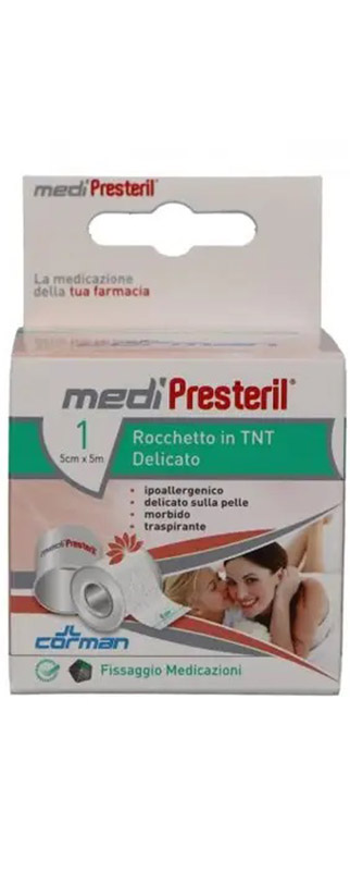 CEROTTO IN ROCCHETTO IN TNT MEDIPRESTERIL DELICATO M5X5CM - Farmacia Artemisia di Montecuollo Dott. Angelo snc