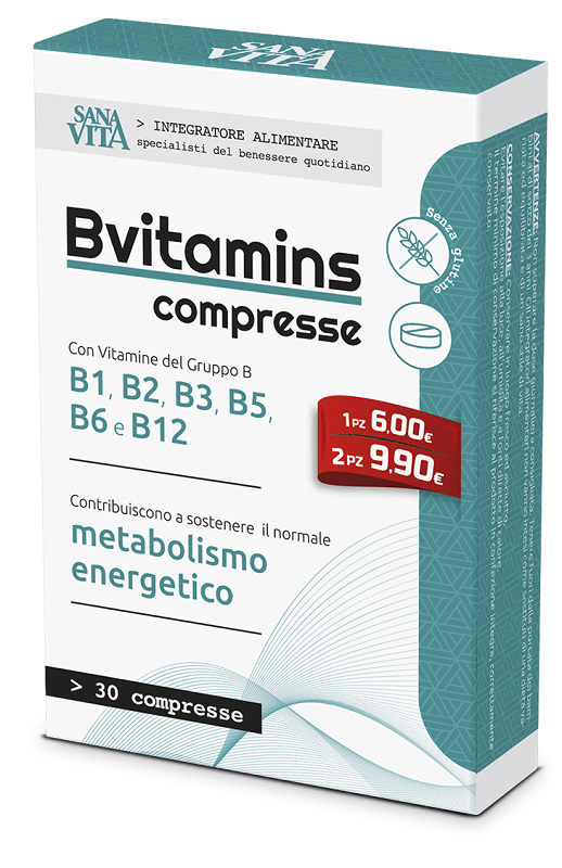 SANAVITA BVITAMINS 30 COMPRESSE - Farmacia Artemisia di Montecuollo Dott. Angelo snc