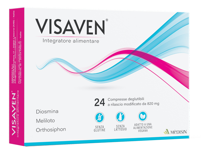 VISAVEN 24 COMPRESSE 820 MG SENZA GLUTINE SENZA LATTOSIO - Farmacia Artemisia di Montecuollo Dott. Angelo snc