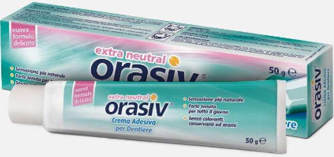 ORASIV EXTRA CREMA NEUTRAL ADESIVA PER PROTESI DENTARIA 50 G - Farmacia Artemisia di Montecuollo Dott. Angelo snc