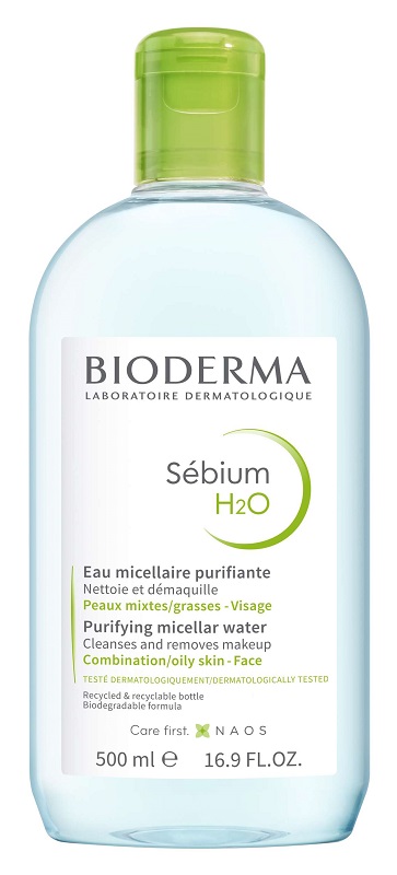 SEBIUM H2O ACQUA MICELLARE DETERGENTE PURIFICANTE 500 ML - Farmacia Artemisia di Montecuollo Dott. Angelo snc