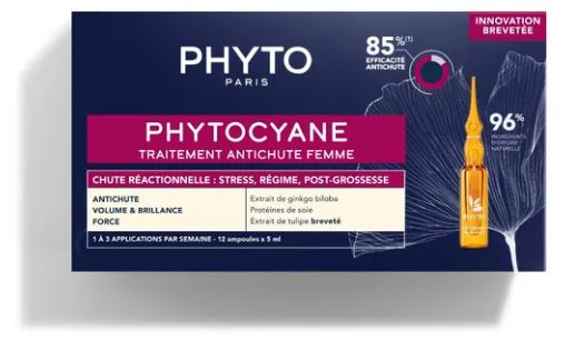 PHYTO PARIS PHYTOCYANE TRATTAMENTO ANTICADUTA CAPELLI DONNA 12 FIALE 7,5 ML - Farmacia Artemisia di Montecuollo Dott. Angelo snc