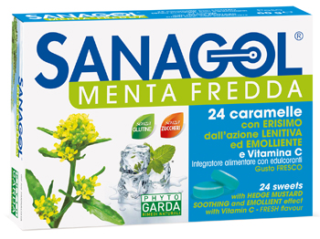 SANAGOL MENTA FREDDA 24 CARAMELLE - Farmacia Artemisia di Montecuollo Dott. Angelo snc
