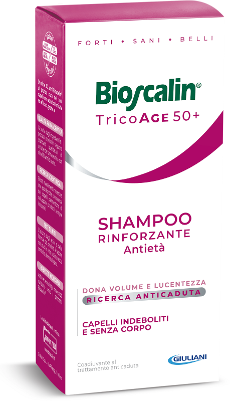 BIOSCALIN TRICOAGE SHAMPOO RINFORZANTE ANTIETA' 200 ML - Farmacia Artemisia di Montecuollo Dott. Angelo snc