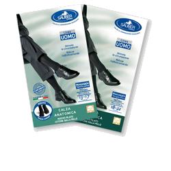 CALZA UOMO COTONE 140 DENARI GRANDE NERO - Farmacia Artemisia di Montecuollo Dott. Angelo snc