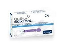 LANCETTE PUNGIDITO MYSTAR SYLKFEEL LANCETS 33 GAUGE 25 PEZZI - Farmacia Artemisia di Montecuollo Dott. Angelo snc