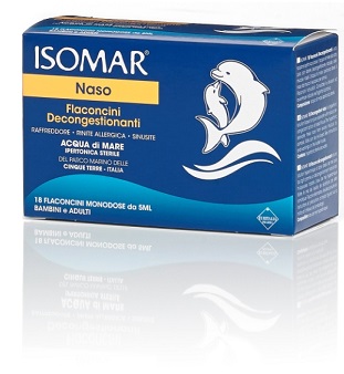 ISOMAR SOLUZIONE IPERTONICA ACQUA MARE 18 FLACONCINI MONODOSE 5 ML - Farmacia Artemisia di Montecuollo Dott. Angelo snc
