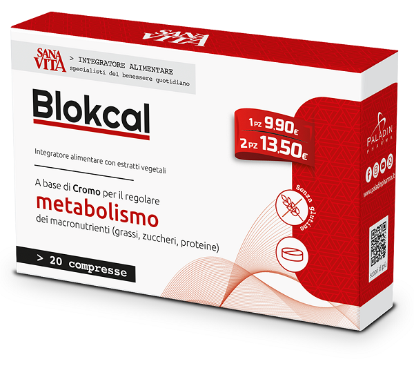 SANAVITA BLOKCAL 20 COMPRESSE - Farmacia Artemisia di Montecuollo Dott. Angelo snc