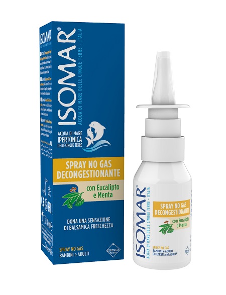 ISOMAR SOLUZIONE ACQUA MARE NASO IPERTONICA NASO SPRAY DECONGESTIONANTE 30 ML - Farmacia Artemisia di Montecuollo Dott. Angelo snc