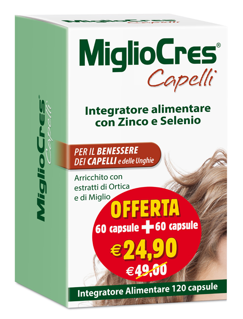 MIGLIOCRES 60+60 CAPSULE 60 G PROMOZIONE - Farmacia Artemisia di Montecuollo Dott. Angelo snc