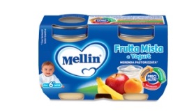 MELLIN MERENDA YOGURT FRUTTA MISTA 120 G X 2 PEZZI - Farmacia Artemisia di Montecuollo Dott. Angelo snc