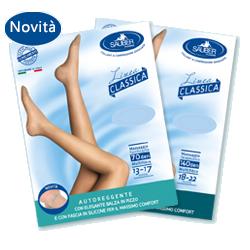 SAUBER CALZA AUTOREGGENTE 140 DENARI MAGLIA MICRORETE NERO 2 LINEA CLASSICA - Farmacia Artemisia di Montecuollo Dott. Angelo snc