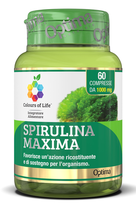 COLOURS OF LIFE SPIRULINA MAXIMA 60 COMPRESSE 1000 MG - Farmacia Artemisia di Montecuollo Dott. Angelo snc
