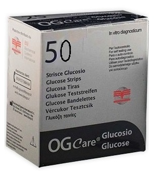 STRISCE MISURAZIONE GLICEMIA OGCARE 50 PEZZI - Farmacia Artemisia di Montecuollo Dott. Angelo snc