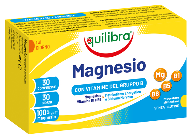 MAGNESIO CON VITAMINE GRUPPO B 30 COMPRESSE - Farmacia Artemisia di Montecuollo Dott. Angelo snc
